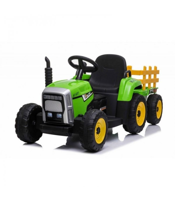 Tracteur avec remorque 12 Volts XMX611 Vert - Pack Luxe