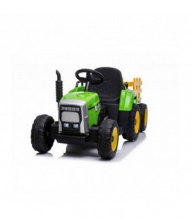 Tracteur avec remorque 12 Volts XMX611 Vert - Pack Luxe