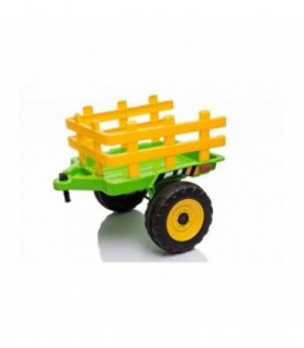 Tracteur avec remorque 12 Volts XMX611 Vert - Pack Luxe