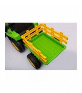 Tracteur avec remorque 12 Volts XMX611 Vert - Pack Luxe