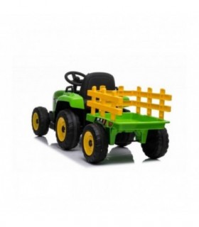 Tracteur avec remorque 12 Volts XMX611 Vert - Pack Luxe