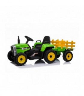 Tracteur avec remorque 12 Volts XMX611 Vert - Pack Luxe