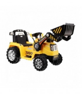 Tracteur Pelleteuse 12 Volts Jaune