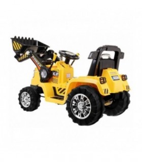 Tracteur Pelleteuse 12 Volts Jaune