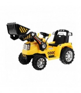 Tracteur Pelleteuse 12 Volts Jaune