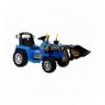 Tracteur électrique avec pelle de chantier pour enfant 12 Volts Bleu