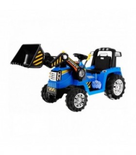 Tracteur Pelleteuse 12 Volts Bleu