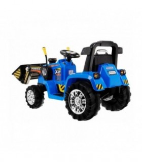 Tracteur Pelleteuse 12 Volts Bleu