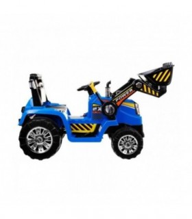 Tracteur Pelleteuse 12 Volts Bleu