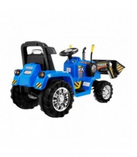 Tracteur Pelleteuse 12 Volts Bleu