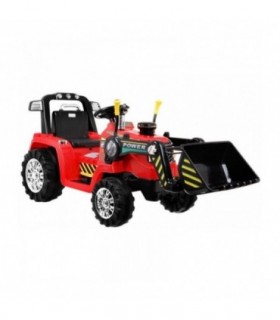 Tracteur Pelleteuse 12 Volts Rouge