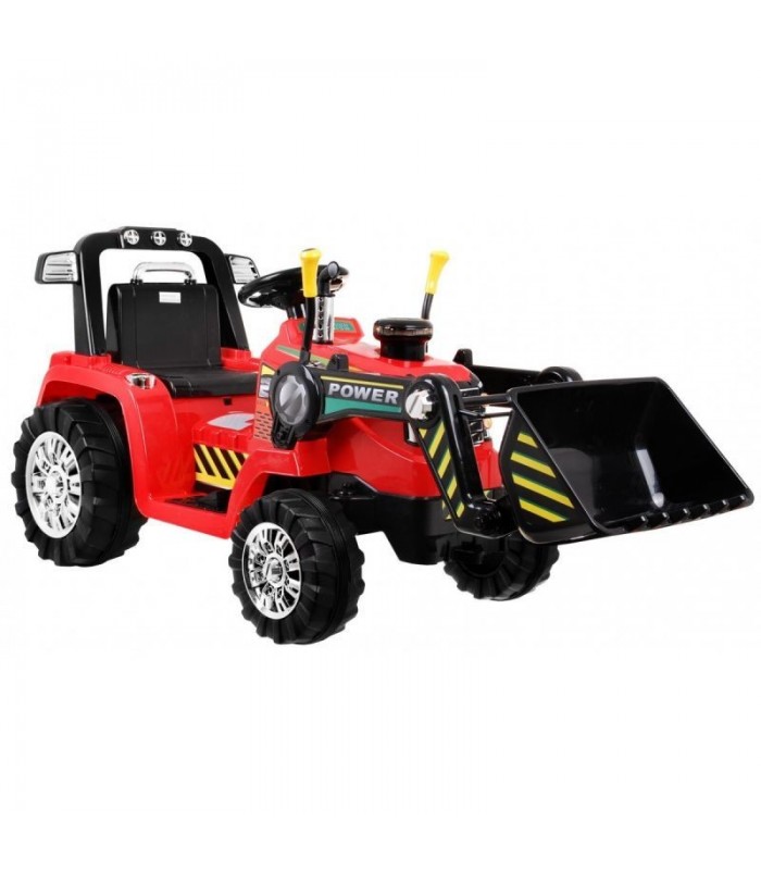 Tracteur Pelleteuse 12 Volts Rouge