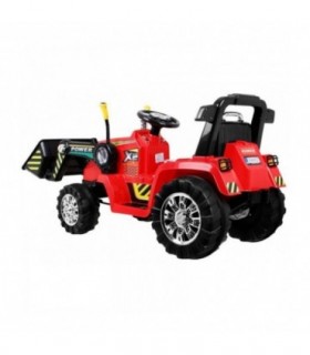 Tracteur Pelleteuse 12 Volts Rouge