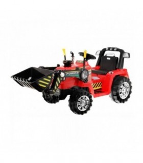 Tracteur Pelleteuse 12 Volts Rouge