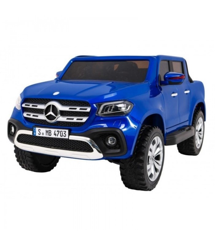 Voiture électrique 2 places 2 x 12V Mercedes X Bleu métallisée - Pack Luxe + LCD