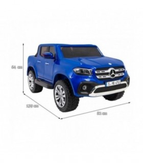 Voiture électrique 2 places 2 x 12V Mercedes X Bleu métallisée - Pack Luxe + LCD