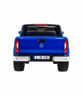Voiture électrique 2 places 2 x 12V Mercedes X Bleu métallisée - Pack Luxe + LCD
