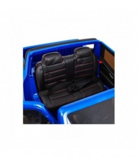 Voiture électrique 2 places 2 x 12V Mercedes X Bleu métallisée - Pack Luxe + LCD
