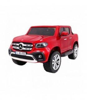 Voiture électrique 2 places 2 x 12V Mercedes X Rouge métallisée - Pack Luxe + LCD