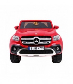 Voiture électrique 2 places 2 x 12V Mercedes X Rouge métallisée - Pack Luxe + LCD