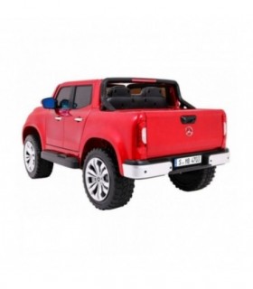 Voiture électrique 2 places 2 x 12V Mercedes X Rouge métallisée - Pack Luxe + LCD