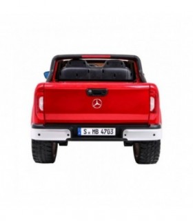 Voiture électrique 2 places 2 x 12V Mercedes X Rouge métallisée - Pack Luxe + LCD