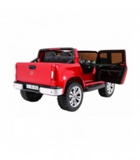 Voiture électrique 2 places 2 x 12V Mercedes X Rouge métallisée - Pack Luxe + LCD