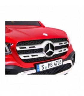 Voiture électrique 2 places 2 x 12V Mercedes X Rouge métallisée - Pack Luxe + LCD