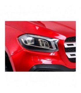 Voiture électrique 2 places 2 x 12V Mercedes X Rouge métallisée - Pack Luxe + LCD