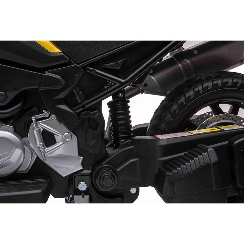 Moto électrique enfants 12V BMW F850 GS, jaune – voitureelectriqueenfant