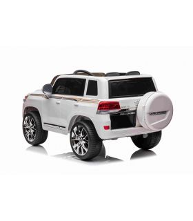 Voiture électrique 12V Toyota Landcruiser Blanche