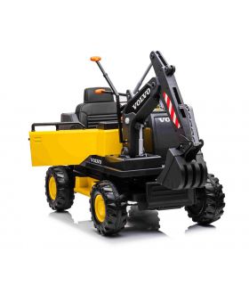 Tracteur Pelleteuse 12V Volvo Excavator Jaune