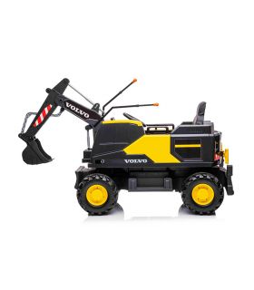 Tracteur Pelleteuse 12V Volvo Excavator Jaune