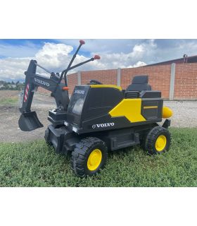Tracteur Pelleteuse 12V Volvo Excavator Jaune