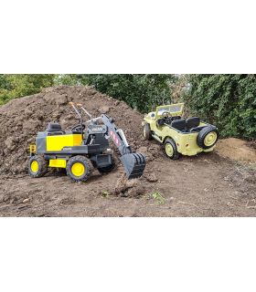 Tracteur Pelleteuse 12V Volvo Excavator Jaune