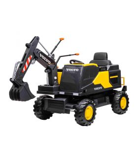 Tracteur Pelleteuse 12V Volvo Excavator Jaune