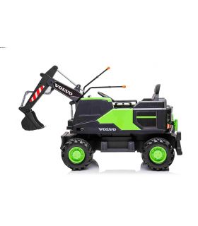 Tracteur Pelleteuse 12V Volvo Excavator Rouge