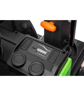 Tracteur Pelleteuse 12V Volvo Excavator Rouge