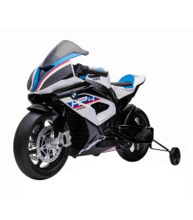 Moto électrique 12V BMW HP4 Race Blanche