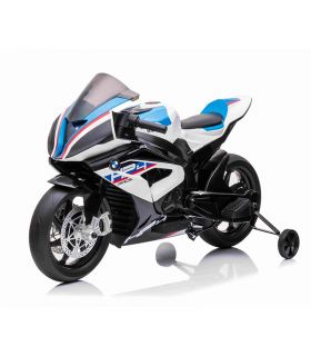 Moto électrique 12V BMW HP4 Race Blanche