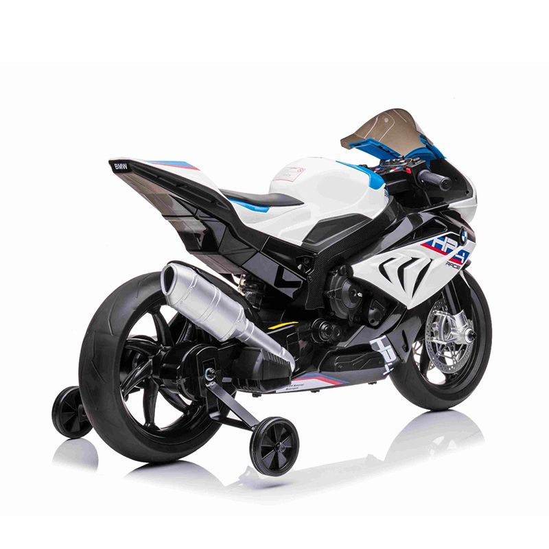 BMW HP4 Race blanche, moto électrique pour enfant 12 volts