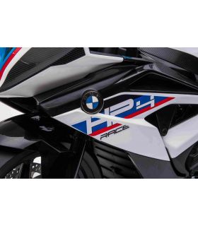 Moto électrique 12V BMW HP4 Race Blanche