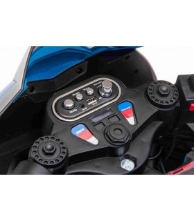 Moto électrique 12V BMW HP4 Race Blanche