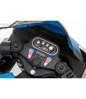 Moto électrique 12V BMW HP4 Race Bleue
