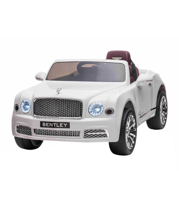 Voiture électrique 12V Bentley Mulsanne Blanche