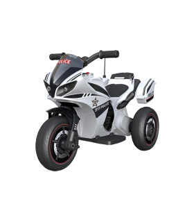 6V Moto 3 roues Noir Police