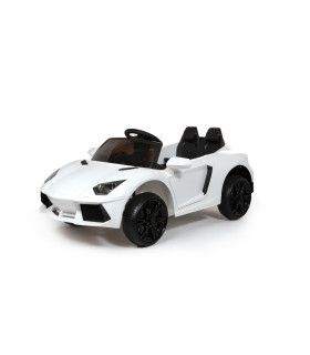 Roadster 12V Style Lambo Blanc - Voiture Electrique Pour Enfants