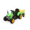 Green R/C Twin Motor Tractor & Trailer - 12V Kids' Electric Ride On