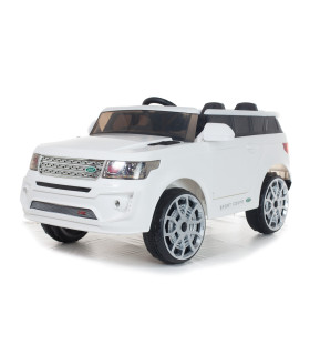4x4 Blanc Sport Coupe 12V Style Range - Voiture Electrique Pour Enfants