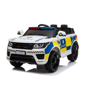 Voiture Police 12V Blanc - Voiture Electrique Pour Enfants